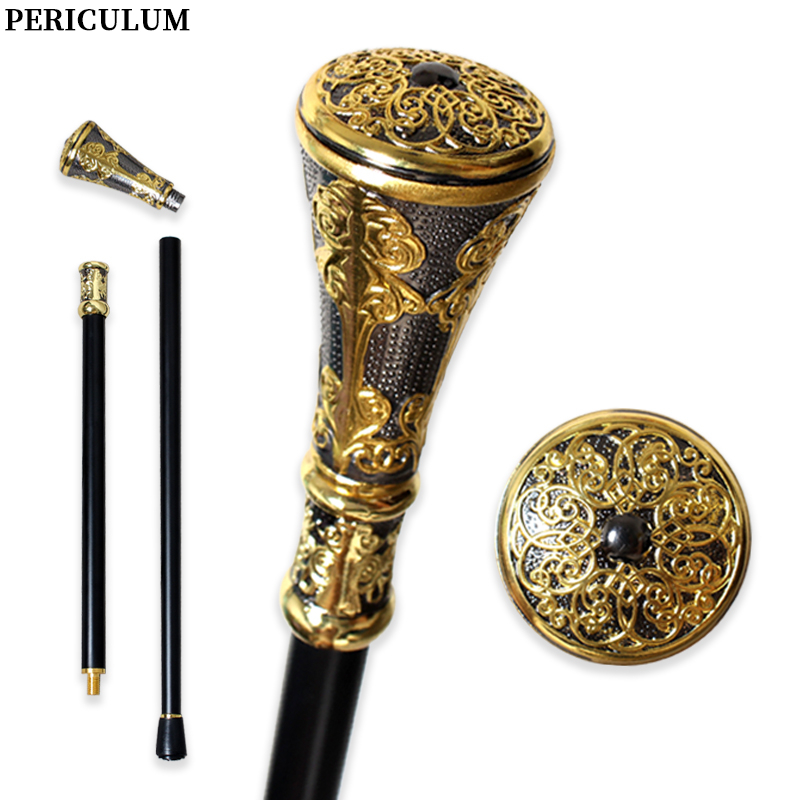 Detachable Cosplay Prop - Viktorya Dönemi Siyah Altın Çiçek Desenli