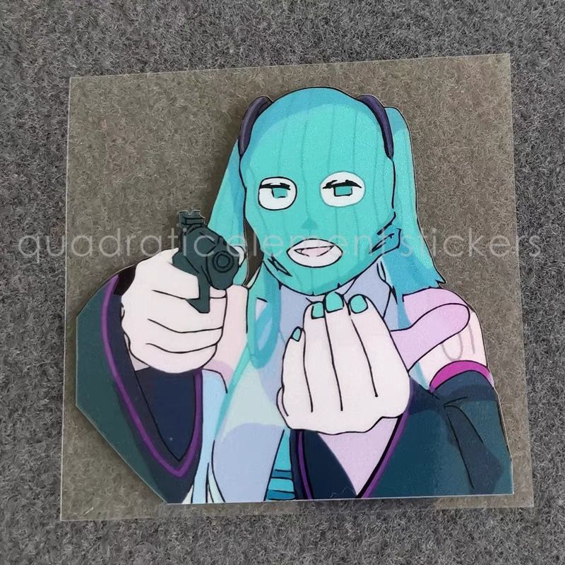 Cosplay Floating Prop - Miku motosiklet etiketi su geçirmez elektrikli