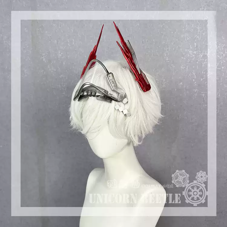 Cosplay Prop Making - Arknights Cosplay Fiammetta prop Başlık küpeleri