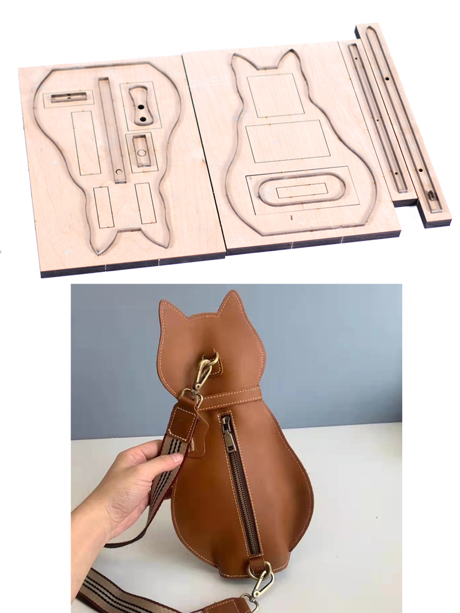 Craft Knife Set - DIY deri zanaat sevimli kedi göğüs