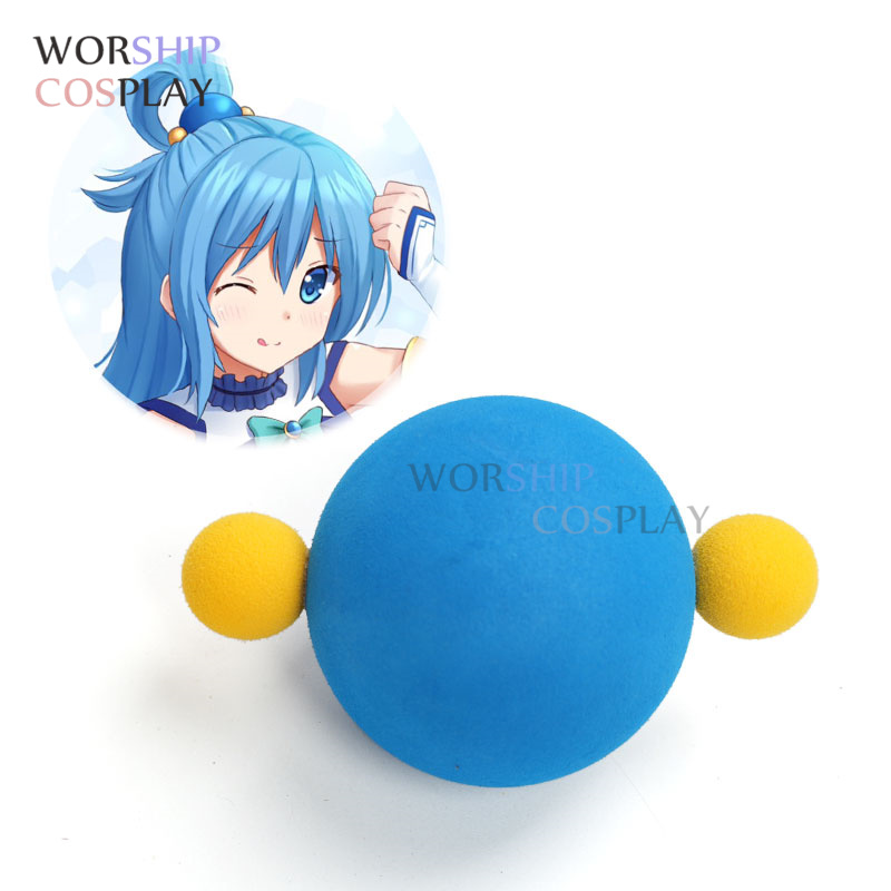 Cosplay Prop Foam - Aqua Cosplay peruk köpük mavi sarı