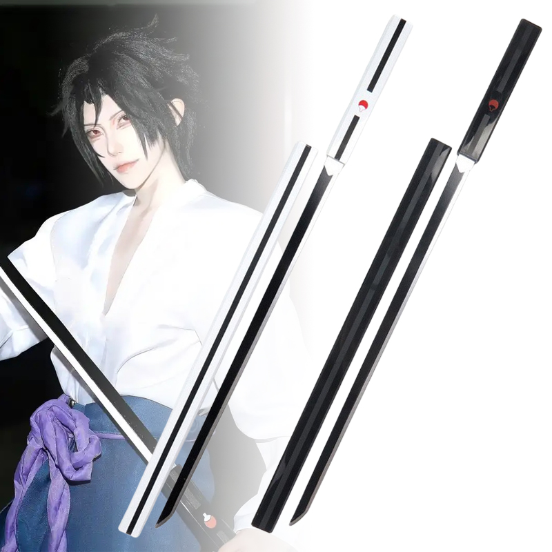 Cosplay Prop Katana - 40 inç Uchiha Sasuke Katana Ahşap