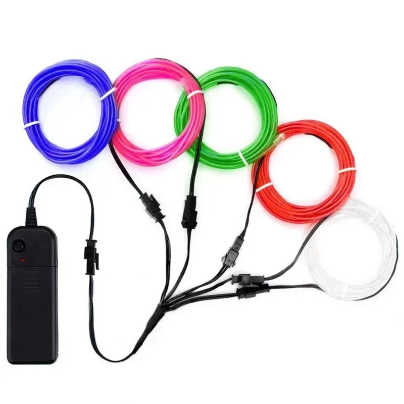 Led El Wire - 1M/3M/5M esnek Neon ışık topu elbise
