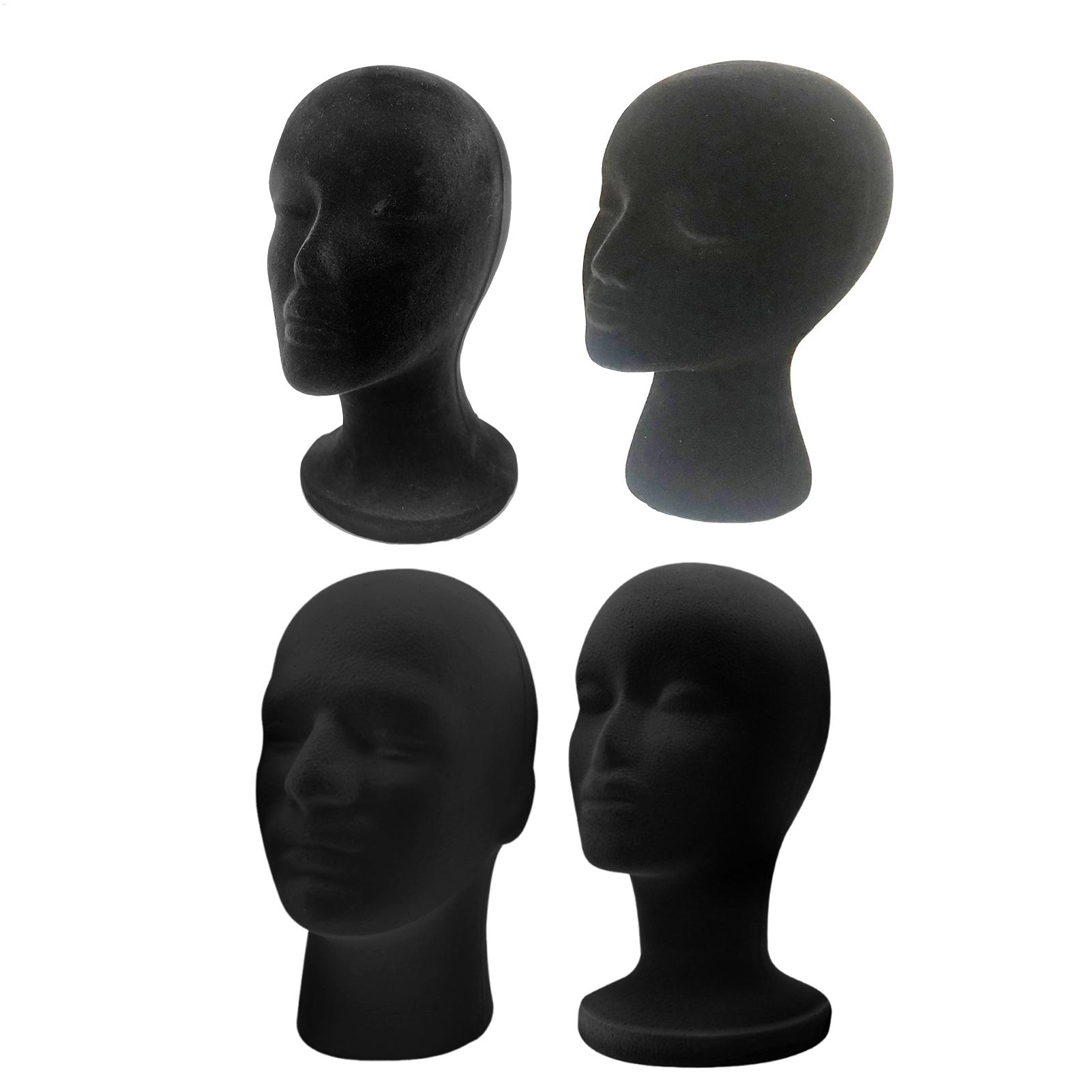 Cosplay Prop Foam - Siyah Manken Kafası Köpük Kadife Manken