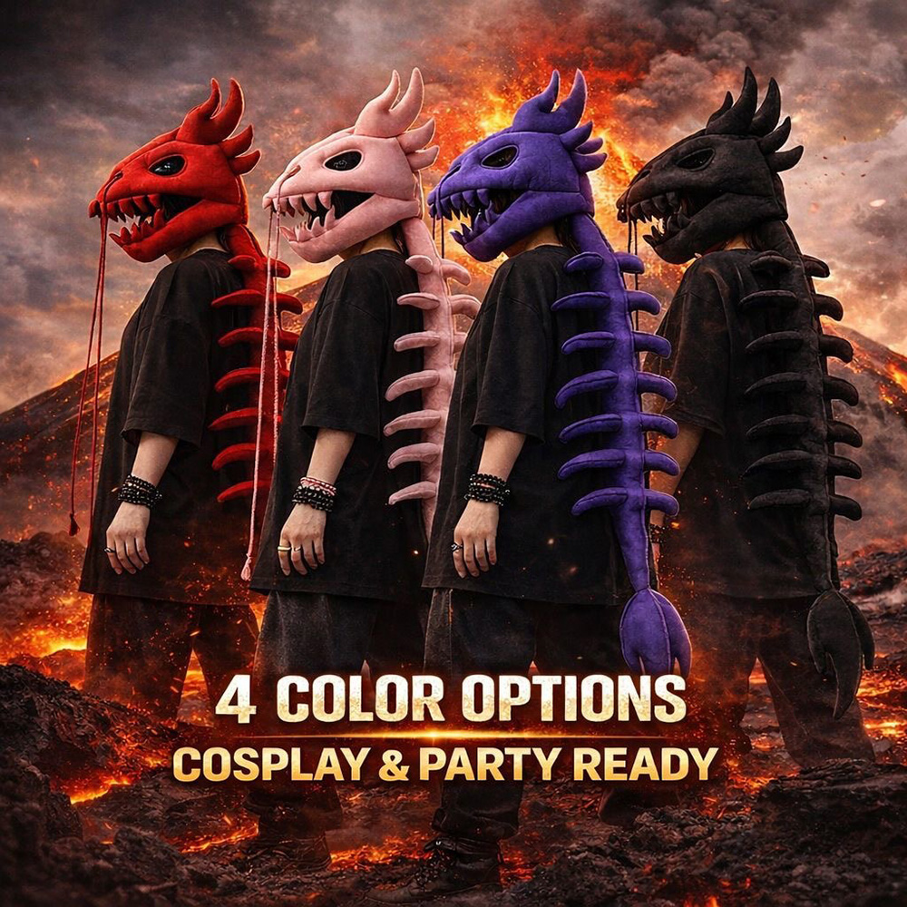Dinozor İskeleti Peluş Başlık  - Easy Cosplay Prop incelemesi ve fiyatı