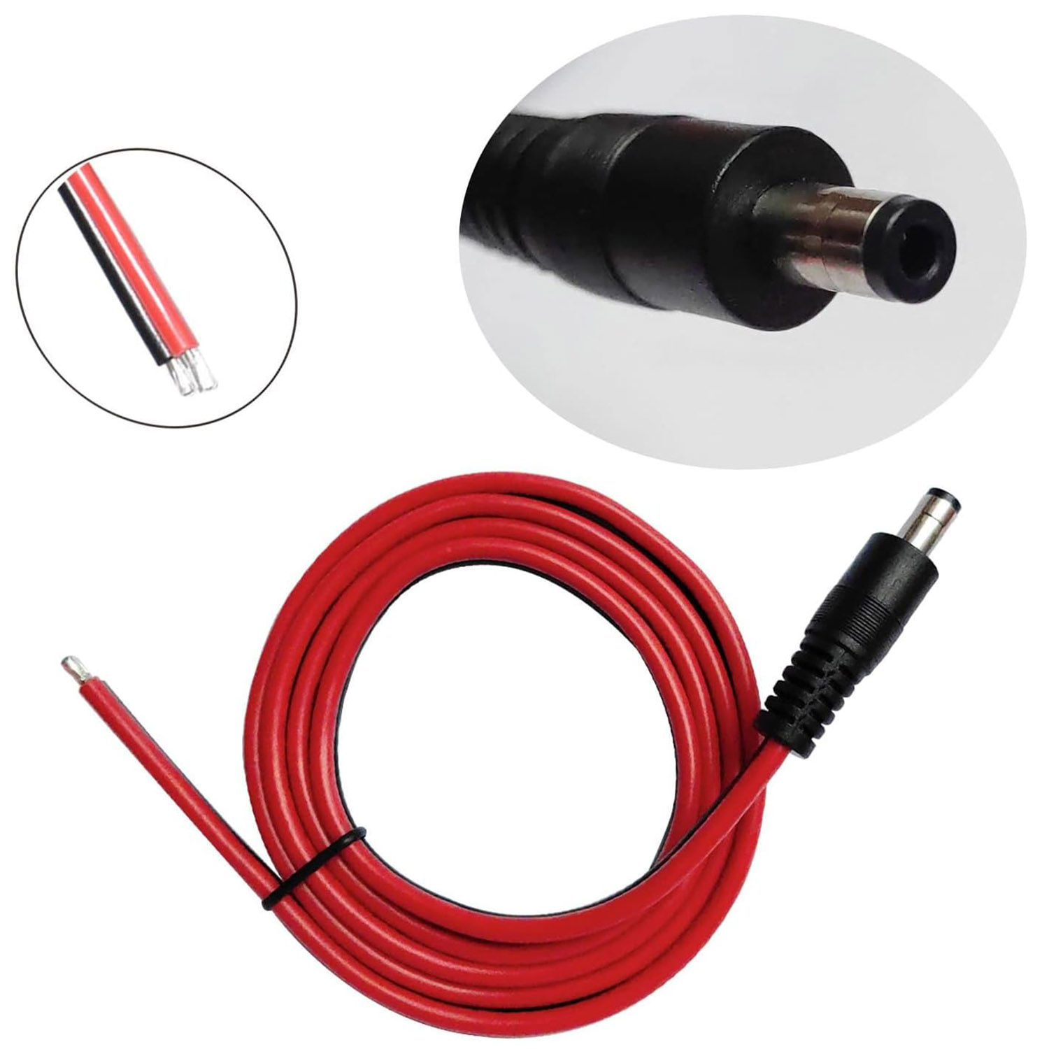 1 adet 14AWG DC Güç Kaynağı 5. - Led El Wire incelemesi ve fiyatı