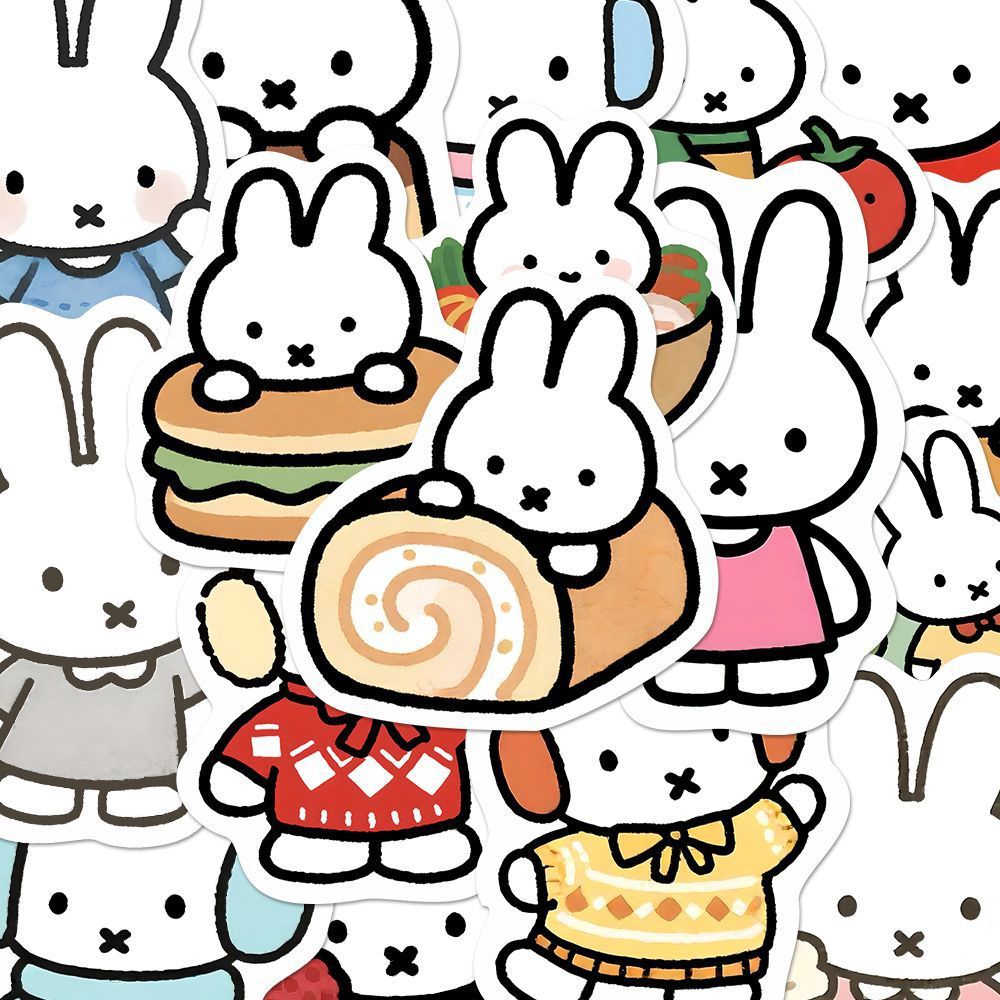 80 adet Kawaii Miffy sevimli e - Cosplay Floating Prop incelemesi ve fiyatı