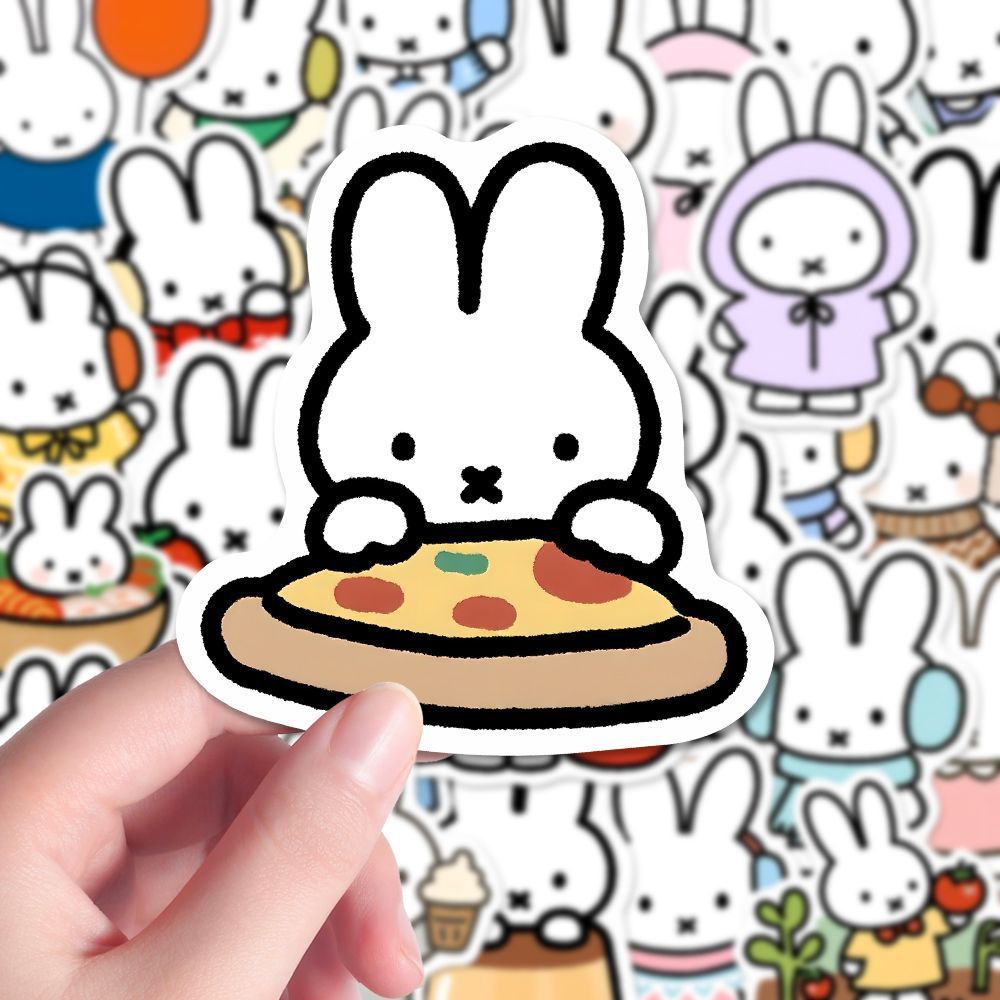80 adet Kawaii Miffy sevimli e - Cosplay Floating Prop incelemesi ve fiyatı