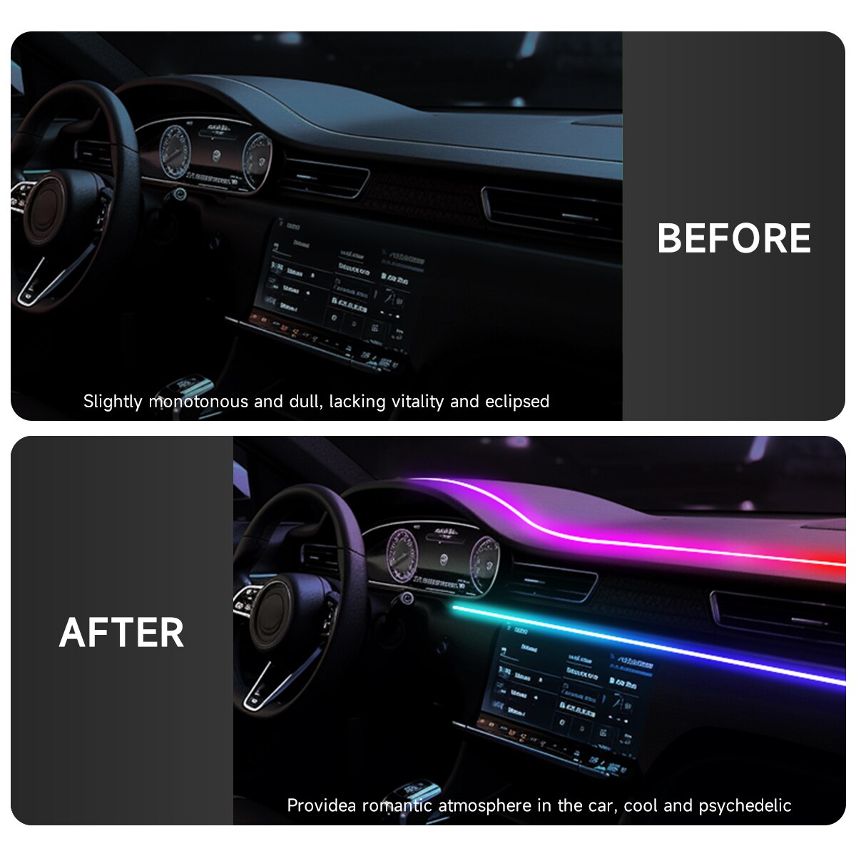 Araba LED ortam ışığı USB 64 r - Led El Wire incelemesi ve fiyatı