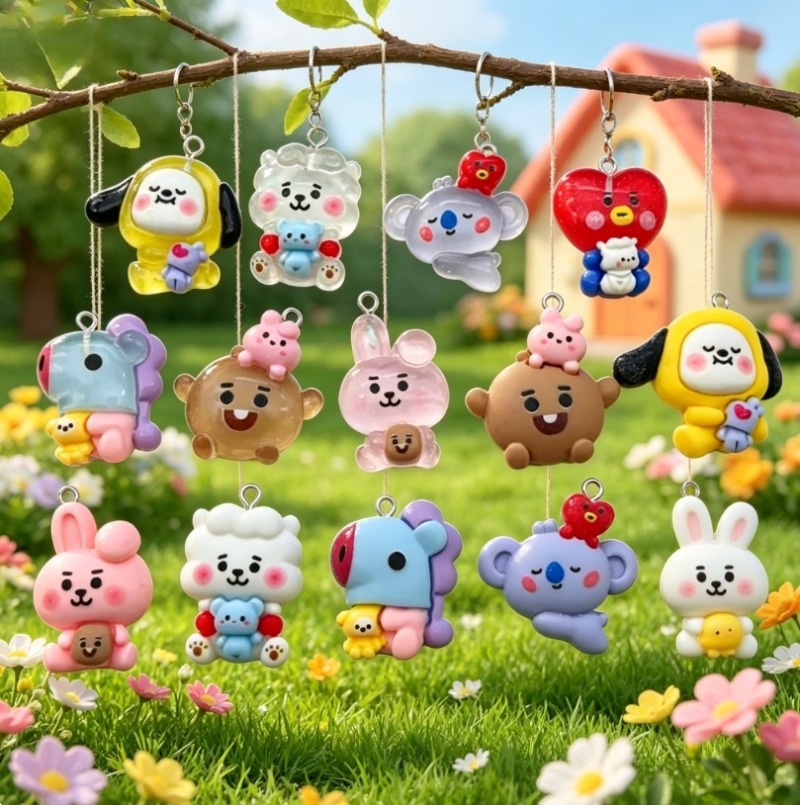 7 adet BT21 Reçine Karikatür F - Cosplay Prop Making incelemesi ve fiyatı
