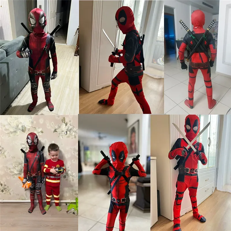 3-12Y Çocuklar Deadpool Kostüm - Cosplay Prop Dagger incelemesi ve fiyatı