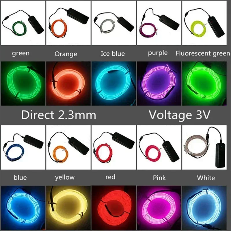 1M/3M/5M esnek Neon ışık topu  - Led El Wire incelemesi ve fiyatı