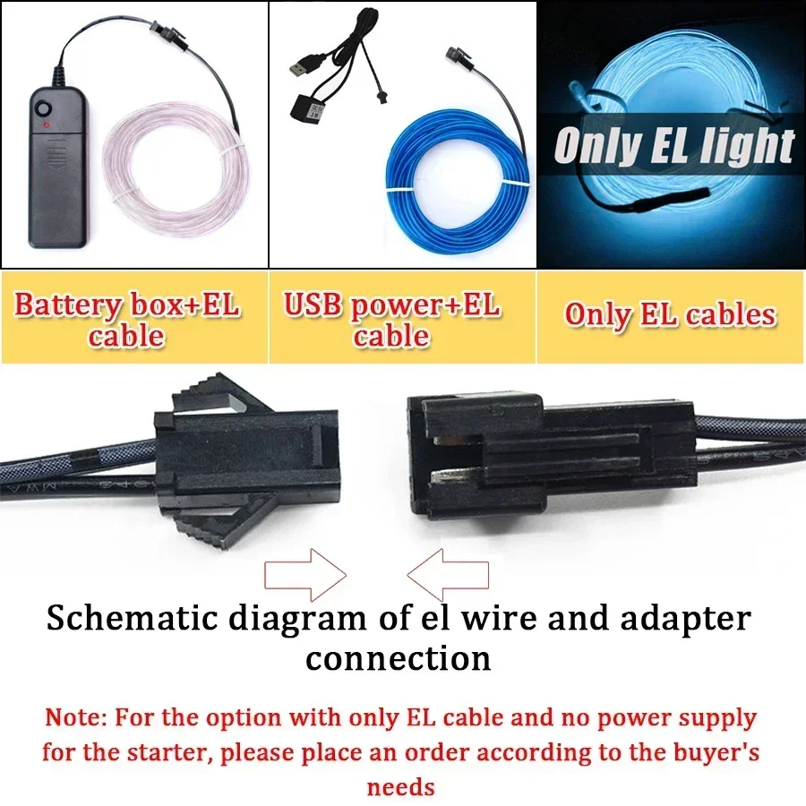 1M/3M/5M esnek Neon ışık topu  - Led El Wire incelemesi ve fiyatı