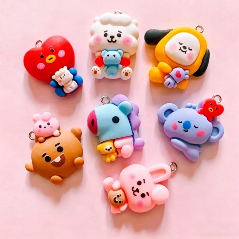100 ADET BT21 Reçine Takılar D - Cosplay Prop Making incelemesi ve fiyatı