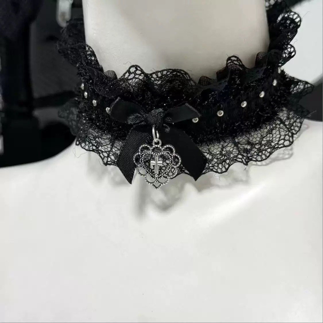 Gotik Siyah Dantel Gerdanlık,  - Magnetic Clasp Cosplay incelemesi ve fiyatı