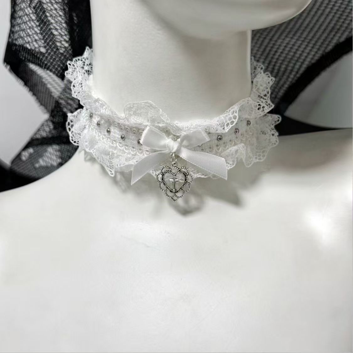 Gotik Siyah Dantel Gerdanlık,  - Magnetic Clasp Cosplay incelemesi ve fiyatı